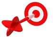 Dart Hitting Target