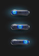 Set of shiny buttons - vector web elements