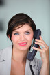 Businesswoman on the telephone