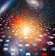 Photo: Video screens abstract created entireily of my own images and hu Video screens abstract created entireily of my own images and hu