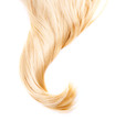 Healthy Blond Hair isolated on white
