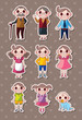 family stickers