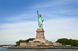 Liberty  Island, vue du bateau - New York