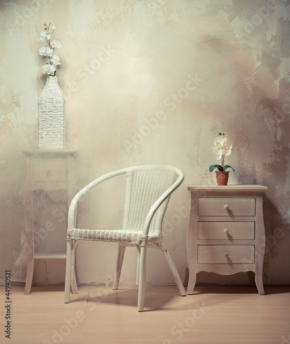 Photo: Interior design of room with furniture in beige-white colors Interior design of room with furniture in beige-white colors