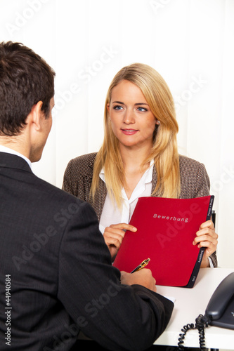 Photo: Bewerbung und Vorstellung. Bewerbung und Vorstellung.