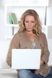 Woman with computer