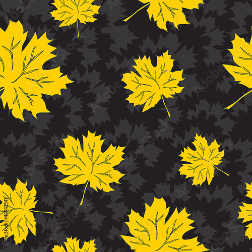 Vector: Beautiful seamless autumn background, vector eps8 Beautiful seamless autumn background, vector eps8