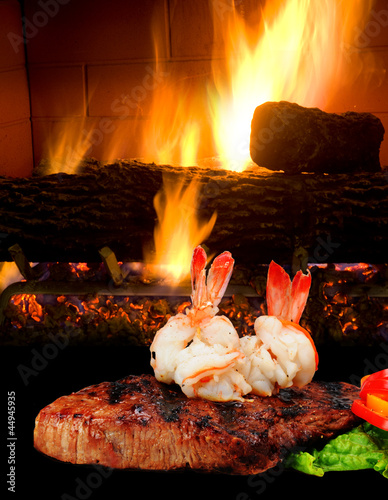 Photo: Steak and Shrimp. Steak and Shrimp.
