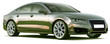 Black high-tech sedan