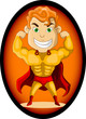 Vector: strong super hero strong super hero