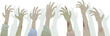 Zombie Hands Footer Colour