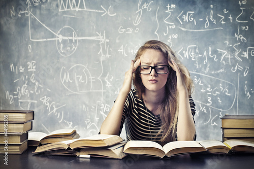 Photo: Stressed by the Study Stressed by the Study