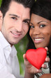 Couple celebrating Valentine's Day
