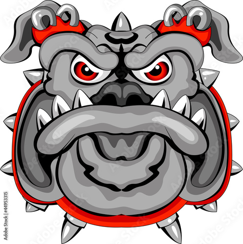 Vektor: Bulldog Mascot Head Bulldog Mascot Head