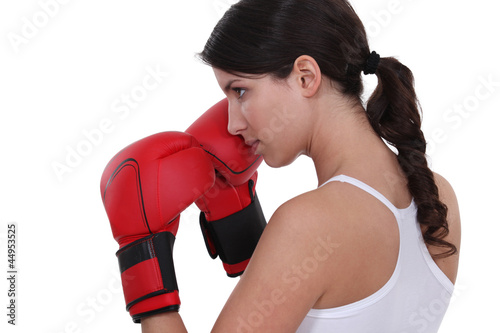 Photo: Female boxer Female boxer
