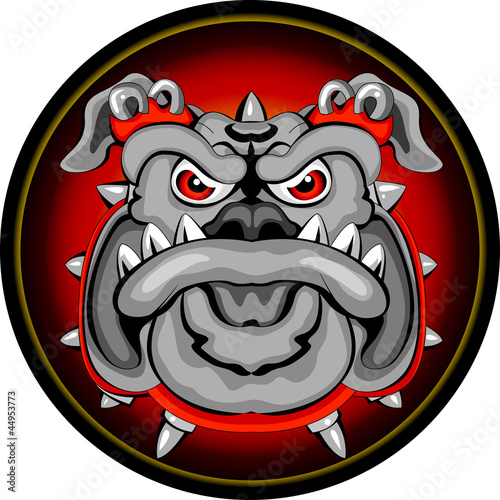 Vektor: Bulldog Mascot Head Bulldog Mascot Head