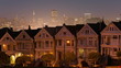 San Francisco "Six Sisters" Victorian Homes time lapse