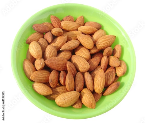 Photo: almonds in bowl almonds in bowl