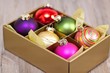 Bunte Weihnachtskugeln