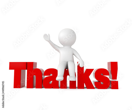 Illustration: 3d human on the logo Thanks! 3d human on the logo Thanks!