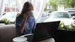 girl drinking coffee