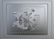 Front view of a vault door