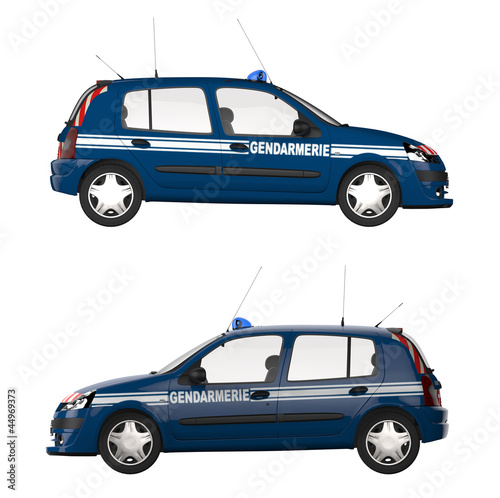 Illustration : Voiture de gendarmerie Voiture de gendarmerie