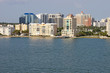 Partial skyline of Sarasota, Florida, viewed from the water