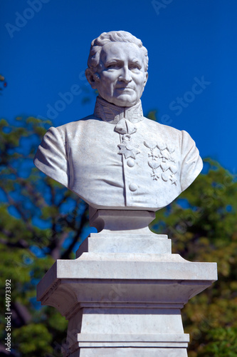 Photo: Statue of Cuban Governor, founder of city, Cienfuegos, Cuba Statue of Cuban Governor, founder of city, Cienfuegos, Cuba