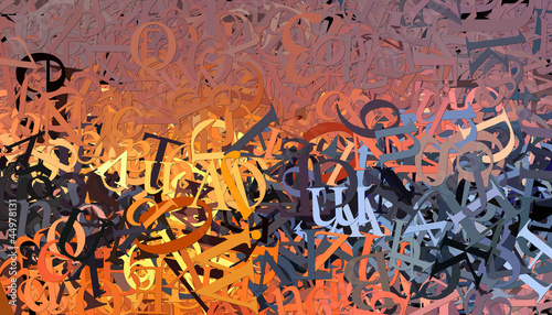 Illustration: Letters Background Letters Background
