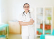 Photo: Beautiful woman in medical uniform and stethoscope. Beautiful woman in medical uniform and stethoscope.