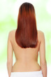 Young beautiful nude brunette woman with towel