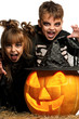 Child in halloween costume
