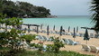 Long chair on the beach