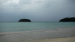 Changing weather on a beautiful beach, Phuket Island