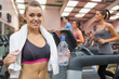 Woman exercising in gym