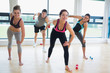 Photo: Happy people in aerobics class Happy people in aerobics class