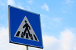 Pedestrian road sign