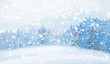 Vector of winter landscape.