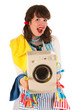 Happy housewife