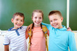 Adorable schoolmates