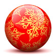 Kugel, Eiskristall, Schneeflocke, Schnee, Symbol, Zeichen, Glas