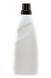 A White bottle of Softening Liquid Isolated on White