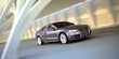 rolling luxury sport sedan car 3d illustration