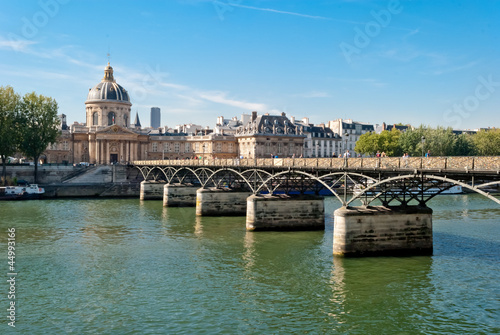 Photo: Paris, Pont des Arts on Seine river Paris, Pont des Arts on Seine river