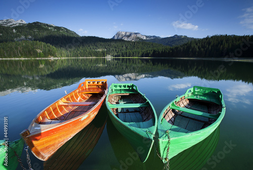 Photo: beatiful view for mountains near the lake beatiful view for mountains near the lake