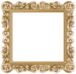 Cadre baroque carré doré