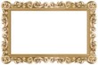 Cadre baroque rectangulaire doré