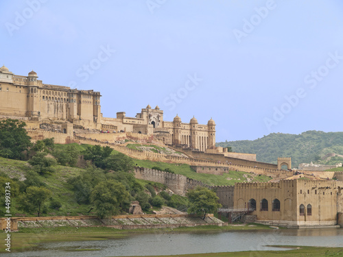 Photo: Amber Fort near Jaipur, overlooking Maota lake,India Amber Fort near Jaipur, overlooking Maota lake,India
