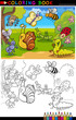 Insects and bugs for Coloring Book or Page